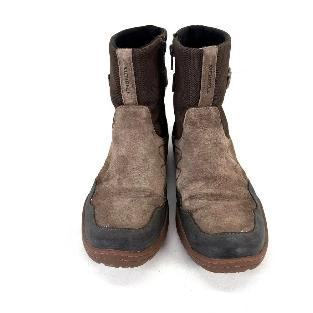 MERRELL New Albany Sky Women’s 8 Waterproof Zip Short Boot Expresso Brown